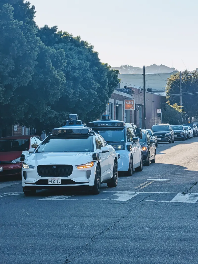 A robotaxi on a San Francisco street